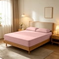 thumbnail image 4 of Disposable Bedding Set With Fitted Sheet Pillowcases Flat Sheet Breathable For Travel Hotel Airbnb Camping Business Trip Home Use, 4 of 6