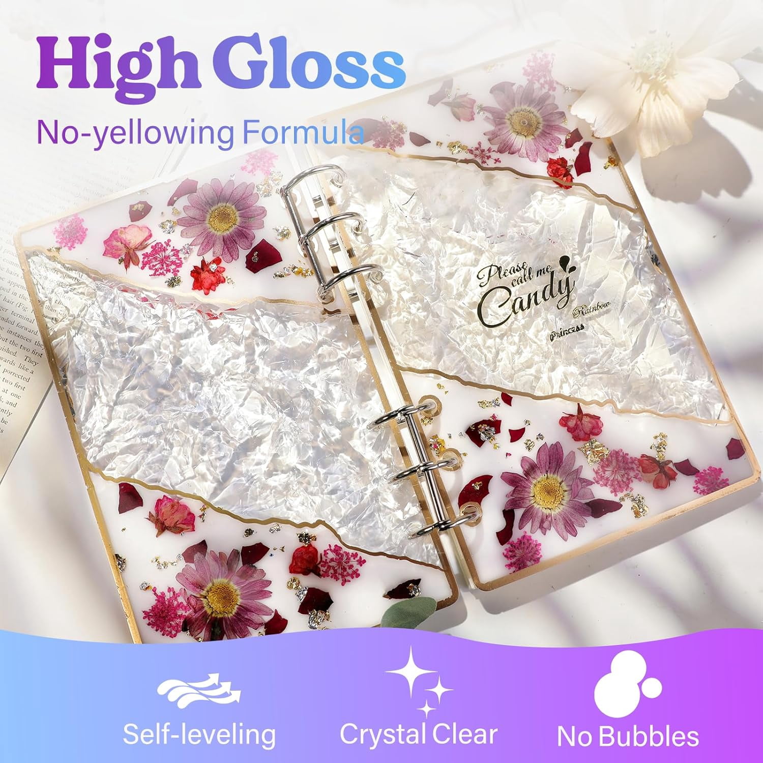 LET'S RESIN Fast Cure Epoxy - 1 Gallon, 4-Hour Demold, Crystal Clear & Bubble Free for Jewelry, Art, Molds