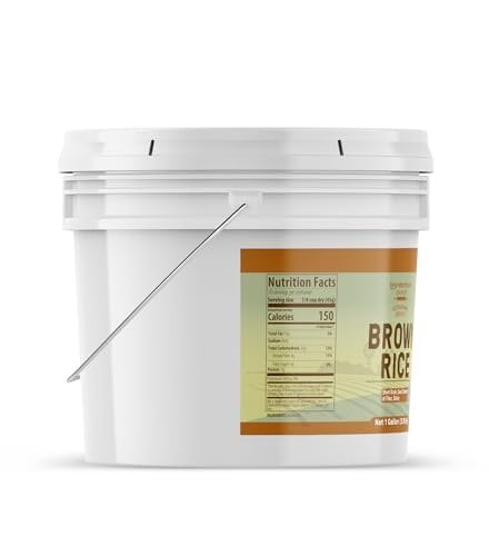 Unpretentious Short Grain Brown Rice, 1 Gallon, Gluten Free, Vegan Friendly, Non GMO