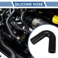 thumbnail image 2 of 1 Pcs 35mm/ 1.38" ID 120mm/4.72" Lenght 135 Degrees Black Car Silicone Hose Coolant Hose Universal, 2 of 7