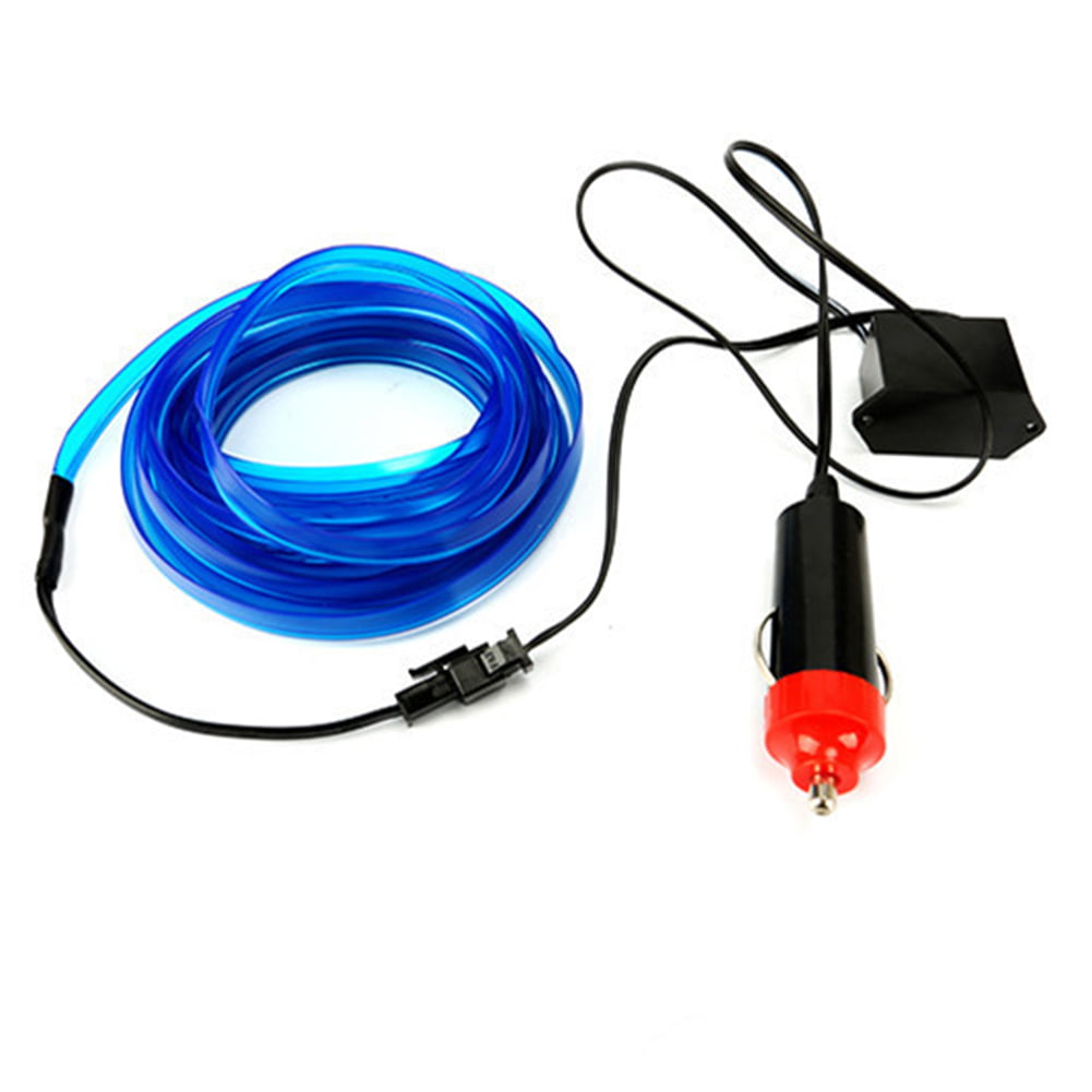 2M/5M LED Flash Flexible Neon Light Sewable EL Tube Wire Rope Car Party Decor 