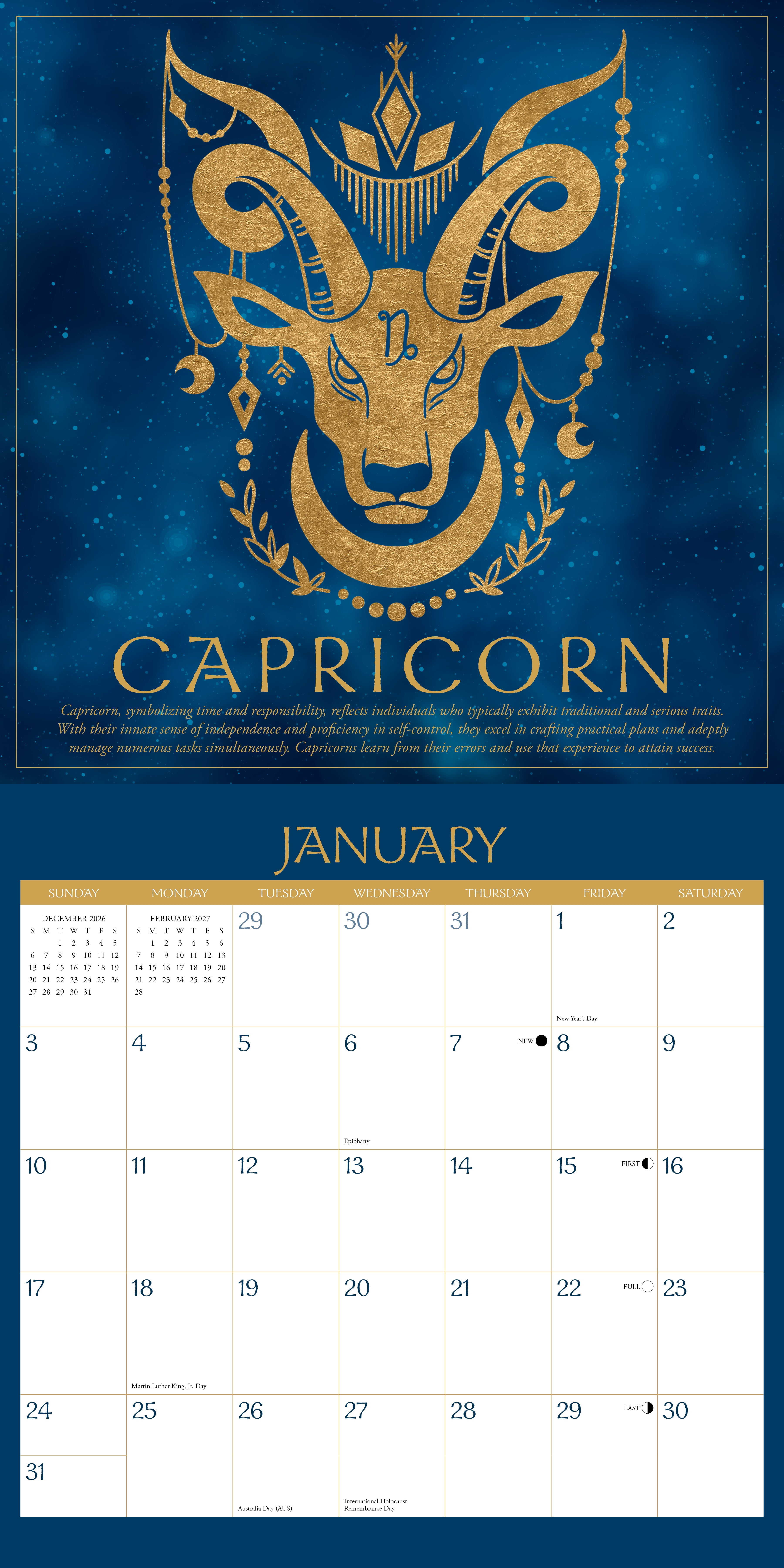 Willow Creek Press, Astrology 2027 Wall Calendar