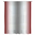 thumbnail image 2 of Red Grey Sheer Curtains 54 Inches Long, Gray Farmhouse Modern Rustic Light Filering Curtains, Breathable Simi Curtain Privacy Drapes for Kitchen Bathroom Nursery Lightweight Small Window Treatment, 2 of 9