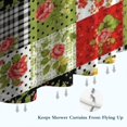 thumbnail image 6 of Pioneer Flower Floral Print Pattern Shower Curtain 84"x72", Bathroom Decorative Shower Curtain Set with 12 Hooks, Waterproof Washable, 6 of 6