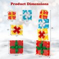 thumbnail image 3 of Gymax 4 FT Stackable Holiday Present Boxes w/ LEDs & Bows for Indoor Outdoor Home Multicolor, 3 of 10