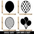 thumbnail image 2 of Balloons Birthday Party Shower Celebration Rubber Stamp Set for Scrapbooking Crafting Stamping - Mini 1/2 Inch, 2 of 7