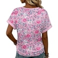 thumbnail image 6 of Roncen Womens Tops Boho Summer Outfits 2026 Short Sleeve Shirts Beach Vacation Clothes Casual, 6 of 6