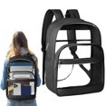 thumbnail image 2 of Hearthoom Sac à Dos en PVC Transparent Sac à Livres Transparent Sangle Renforcée Imperméable Léger pour Voyage Gym Plage Essentiels, 2 of 8