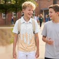 thumbnail image 7 of CPNG Boys Summer Shirt Comfortable Fashion Funny Ice Cream Print Short Sleeve Loose Lapel Buttoned Shirts(White,9-10 Years), 7 of 7