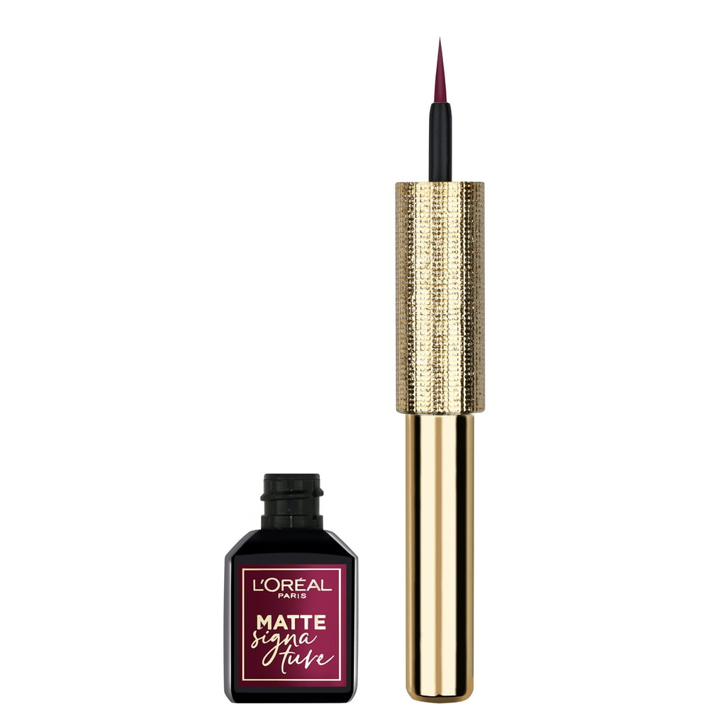 L'Oreal Paris Matte Signature Liquid Dip Eyeliner, Waterproof, Burgundy