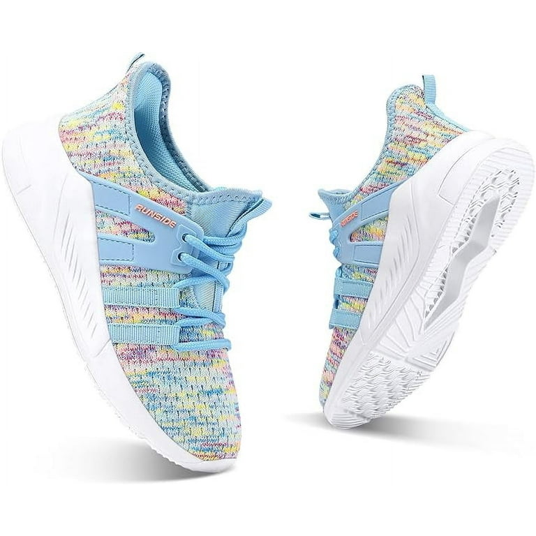 Kushyshoo Kids Sneakers Rainbow Blue Running Tennis Athletic Shoes for Girls  Size 13 (Little Kid) - Walmart.com