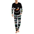 thumbnail image 3 of Renewold Christmas Pajamas Panta Family Plus Size 6XL Colorful Lights Nightwear Pants Bottom Set of 2 Comfy Sleepwear Pjs for Men Lightweight Sweatsuit T-Shirt, 3 of 5