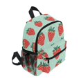thumbnail image 2 of FORMRS School Backpack with Front Zippered Pocket 12" Student Travel Daypack, Red Strawberry, 2 of 6