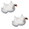 thumbnail image 1 of 2-Pack Swimline Giant Inflatable Ride-On 75-Inch Swan Floats | 2 x 90621, 1 of 5