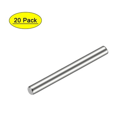 

Uxcell 2 x 20mm(Approx 5/64 ) 304 Stainless Steel Dowel Pin 20 Pack