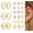 Gold-Pink CZ, variant on Hypoallergenic Flat Back Earrings for Women Men Surgical Steel Earring for Sensitive Ears, 14K Gold Plated Stainless Steel Flatback Stud Hoop Cartilage Earring Stacks for Multiple Piercing