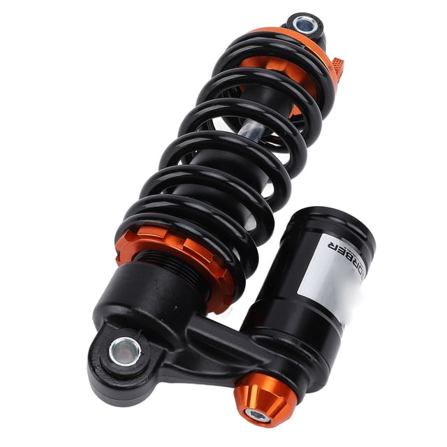 Suspension Coil Spring Shock Absorber, 190mm Hole Distance 550lbs Load Bearing Shock Absorber High Hardness Adjustable Damping Rusting Proof for Dirt Pit Bike