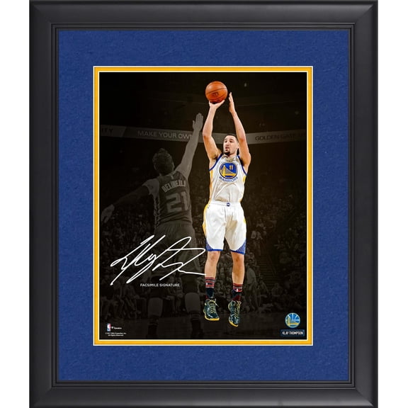 Klay Thompson Golden State Warriors Framed 11" x 14" Spotlight Photograph - Facsimile Signature - Fanatics Authentic Certified
