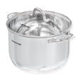 thumbnail image 1 of Olla de acero inoxidable SUNHOUSE - Olla de inducción resistente de 11 cuartos con tapa visible para pasta, sopa y espaguetis - Olla profunda antiadherente de fondo grueso para enlatar, hervir y cocin, 1 of 5