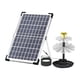 thumbnail image 2 of Bomba de fuente de agua con energía solar, kit de bomba de estanque de fuente, cascada de baño de pájaros de 9 V/10 W para acuario, jardín, patio, al, 2 of 8
