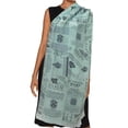 thumbnail image 1 of Polyester Scarf Shawl with Convertible for Various Genders Comfortable Light weight Essential Travel Companion White, 1 of 4