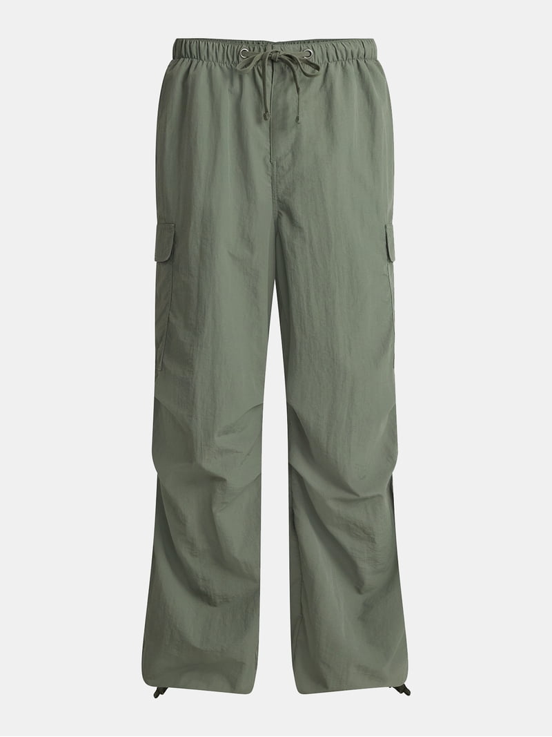 No Boundaries Nylon Parachute Cargo Pants, Men's & Big Men's