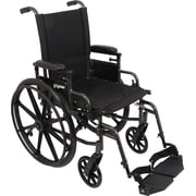 Roscoe Medical K41816DHFBSA K4-Lite Steel Wheelchair with Swing Away Footrests, 18", 300 lb Capacity