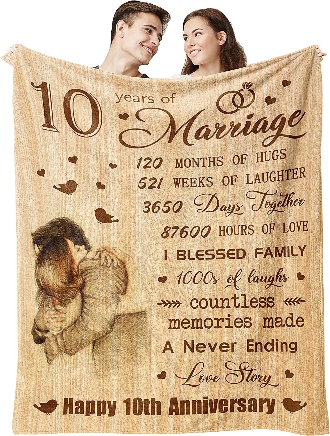 GDAKE Gifts for Boyfriend Husband Blanket, I Love You Gifts for Him, Romantic Gifts for Men