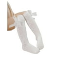 thumbnail image 3 of FOCUSNORM Baby Girls Cute Knee High Socks Cable Knit Cotton Socks with Bow, 3 of 9
