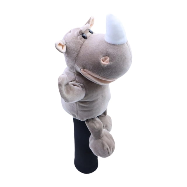 Funda de madera para palo de golf con diseño de animal Rinoceronte