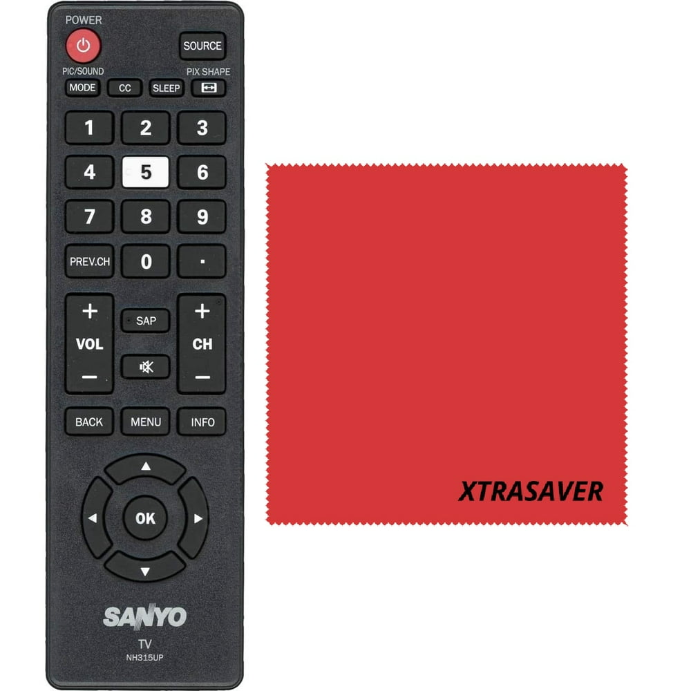 Sanyo NH315UP TV Remote Control for FWD36F FW40D36F FW55D25F FW55D25FB With Xtrasaver