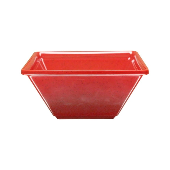 Excellante Passion Red Melamine Dinnerware Collection 8 Oz, 4"X4" Square Bowl, 2" Deep, Comes in Each