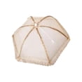 thumbnail image 1 of Cubierta de malla para alimentos, cubierta de cúpula para alimentos, platos multifuncionales, cuencos, cubiertas para platos para servir, utensilios d Redondo Dorado, 1 of 8