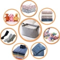 thumbnail image 5 of Panier de Rangement Pliable en Feutre (Gris Clair, 25X39X29CM), 5 of 5