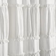 thumbnail image 2 of Lush Decor, White Nova Ruffle Window Curtain Panel Pair, 84" x 42", 2 of 3