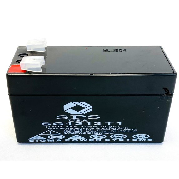 SPS Brand 12V 1.3Ah Replacement Battery (SG1213T1) for BSB GB12-1.3 (1 Pack)