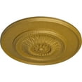 thumbnail image 3 of Ekena Millwork 23 1/2"OD x 2 3/4"P Floral Ceiling Medallion, Hand-Painted Pharaohs Gold, 3 of 6