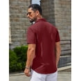 thumbnail image 5 of COOFANDY Mens Beach Shirs Untucked Shirts Short Sleeve Button Up Casual Dress Shirts, 5 of 5