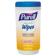 Hand Sanitizing Wipes, 5.7 x 7 1/2, Fresh Citrus Scent, 40/Canister, 6/Crtn