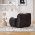 thumbnail image 4 of S-HOME Modern Chenille Oversized Sofa Chair with Ergonomic Design 42 Inch Deep Seat for  Living Room Bedroom or Dorms, Black, 4 of 10