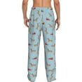 thumbnail image 3 of Xecao Dachshund Dog Men's Straight Lounge Pajama Pants: The Ultimate in Comfortable Sleepwear, 3 of 9