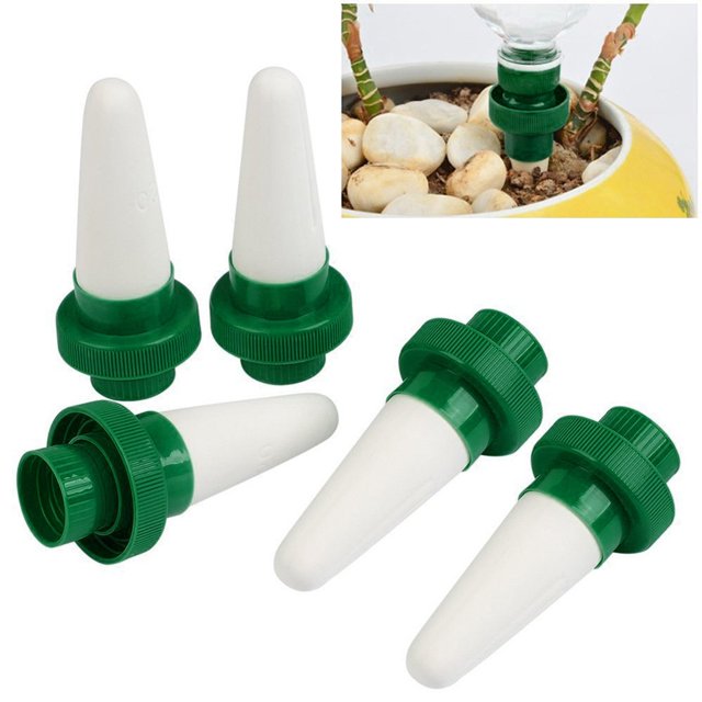 Vaidha Plant Waterer Self Plant Watering Devices For Potted Flower Drip Irrigation 5Pcs