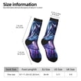 thumbnail image 2 of Haiem Feathered Wolf Pattern Crew Socks – Soft & Durable Moisture-wicking Socks, Stay-Up Fit for Business, Work, and Casual Wear Size 5-11, 2 of 6