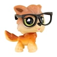 thumbnail image 6 of Mini Pet Toy Wolf #2141 with Glasses Accessory Collectible Little Animal Figurine Toys, 6 of 7