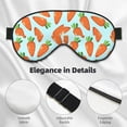 thumbnail image 4 of Xecao Cartoon Carrot for Soft Fluffy Sleeping Blindfold, Nap eye cover tailored for the utmost comfort for girls, women, kids, and adults., 4 of 7