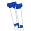 Crutcheze Original Underarm Crutch Pads & Hand Grip Covers – Premium, Sweat-Resistant, Washable Comfort Set – Fits Adult & Youth Crutches – Blue