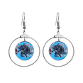 thumbnail image 1 of Trapical Fish Marine Organism Ocean Animal Earrings Dangle Hoop Jewelry Drop Circle, 1 of 3