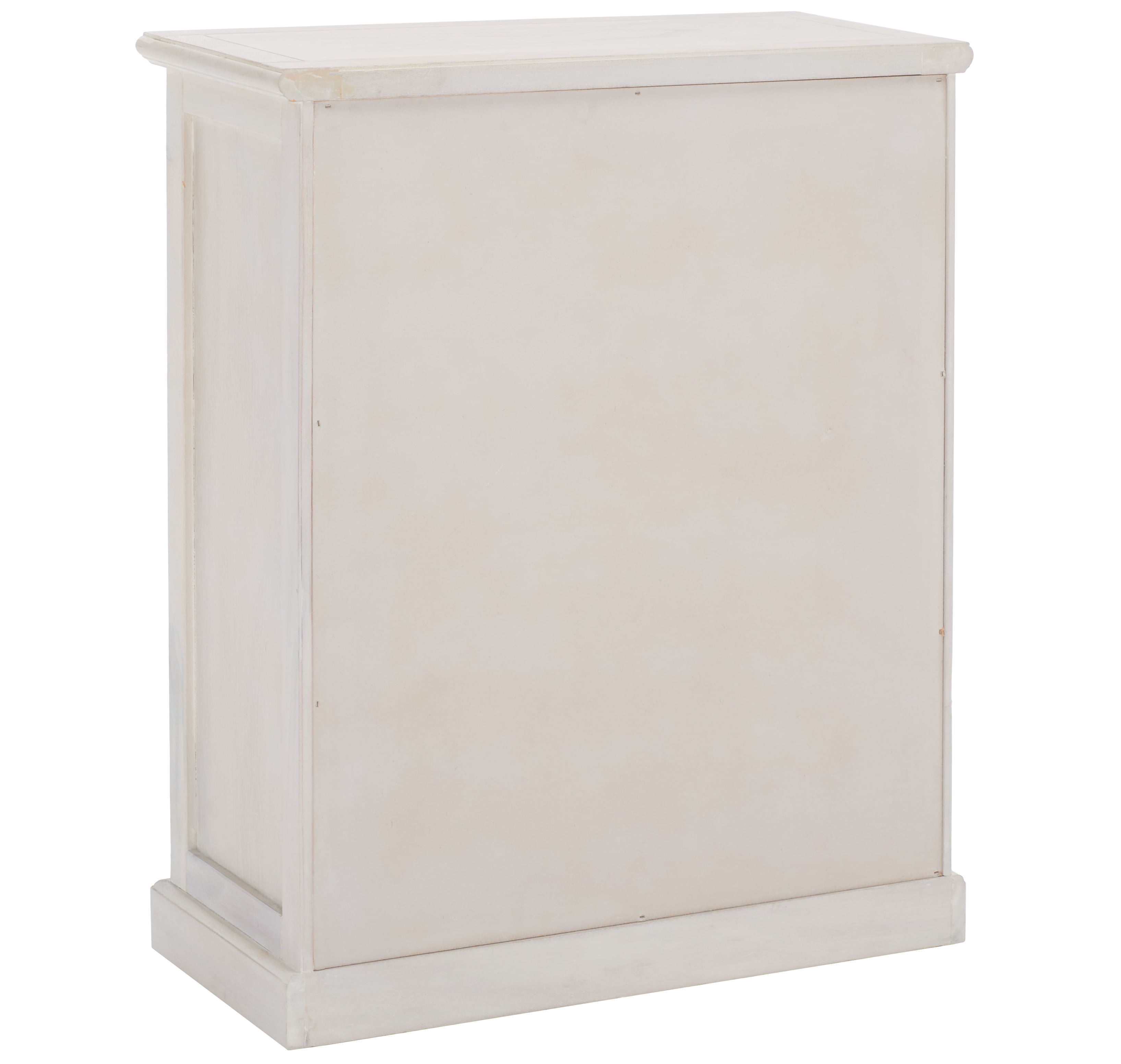 SAFAVIEH Maralah Country Transitional Bookcase with 5 Shelves, White Wash (25 in. W x 10.6 in. D x 30.1 in. H)
