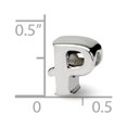 thumbnail image 4 of Initial Letter P Charm .925 Sterling Silver Reflection Beads - QRS468P, 4 of 5