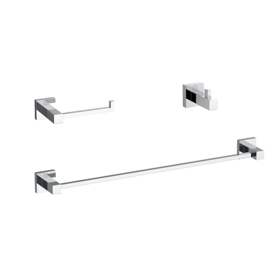 Isla 3-Piece Bathroom Hardware Set in Chrome